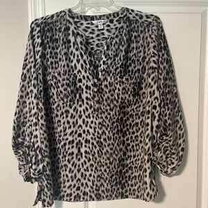 Croft and Barrow leopard print top